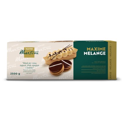 Master Martini Maxime Melange 제과용 유지 박스, 2500g, 초콜릿과 크림 토핑 페이스트리 포함