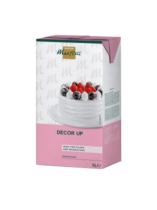 Master Martini Decor Up 1L, 케이크 충전 및 장식용 무가당 크림 제품