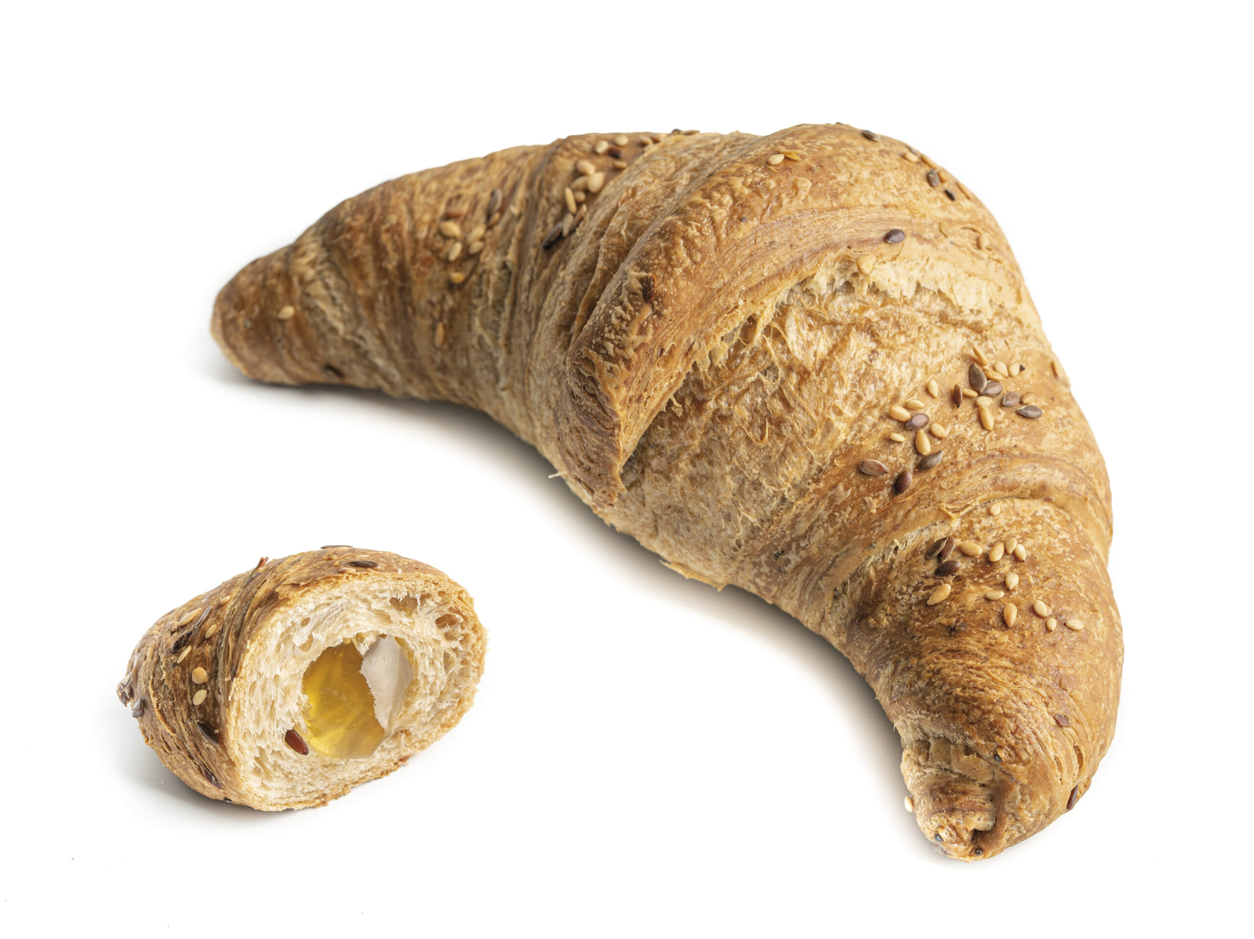 cornetto ripieno cereali e aranci